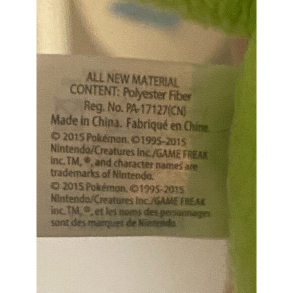 2015 Official Treecko Pokemon plush - Picture 3 of 4